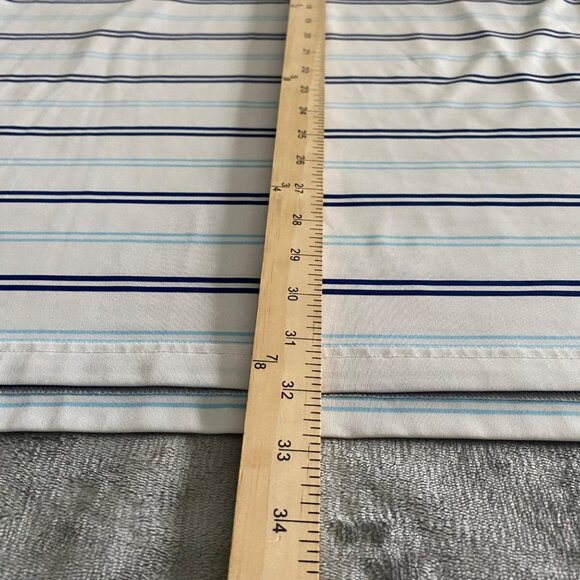 Stitch Striped Men's‎ Performance Golf Polo Size Medium Logo Riviera Golf Course - Picture 6 of 12